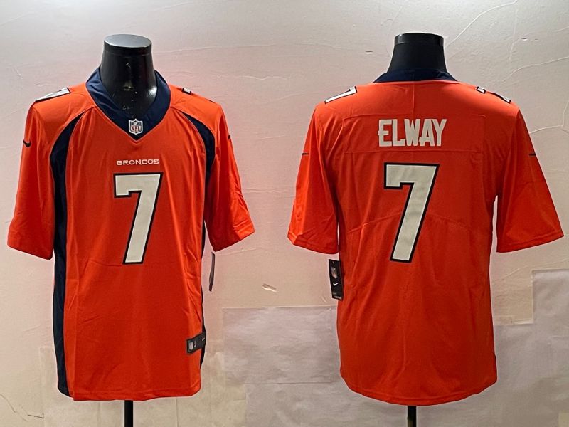 Men Denver Broncos #7 Elway Orange Second generation 2025 Nike Limited NFL Jersey style 1->denver broncos->NFL Jersey